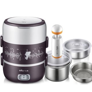 Hộp cơm cắm điện inox 3 ngăn Bear DFH-S2358