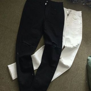 Quần kaki jean rách gói
