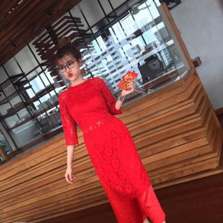 Set áo dài ren