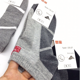 Tất nhật uniqlo cổ ngắn dài bàn đủ cả nam nữ hàng cotton 95 5 spandex đặc tính có giãn khử mùi chống dãn tĩnh mạch