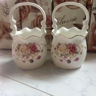 Giỏ để đũa thìa dĩa bằng sứ