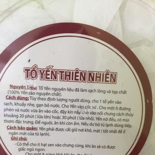 Tổ yến rút lông