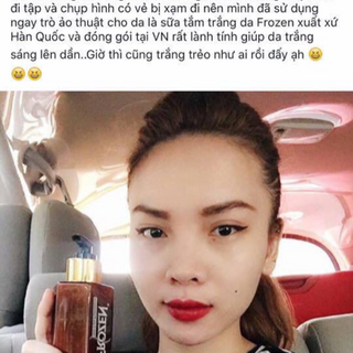 Sữa tăm trắng da frozen
