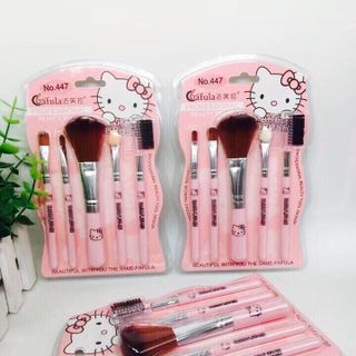 Bộ cọ hello kitty 447 với 5 cây cọ lông cực mềm