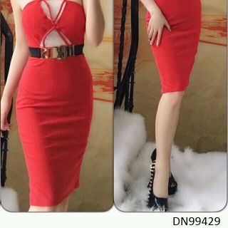 Dn99429 - đầm dây chéo phối lưới ngực sexy
p
