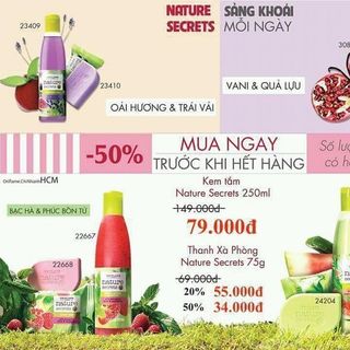 Sữa tắm nature secrets giá sỉ