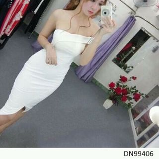 Dn99406 - đầm body cúp lệch vai
