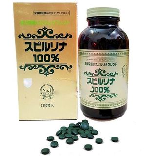Tảo xoắn spirulina algae nhật bản 2200 viên 440g 200 mg