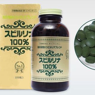 Tảo xoắn spirulina algae nhật bản 2200 viên 440g 200 mg