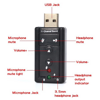 Mini 71 ch kênh usb card âm thanh mic loa 3d