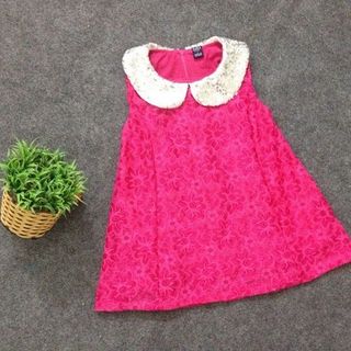 Váy cổ sen kim sa size 2 đến 8 tuổi