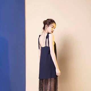 Sỉ đầm 2 dây chân váy đính ngọc trai