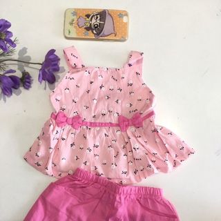 Bộ bé gái 2 nơ kiểu lưng