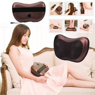 Gối massage hồng ngoại 8 viên bi matxa toàn thân