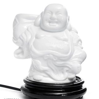 Đèn xông tinh dầu gốm bát tràng phật di lạc điêu khắc - giá tốt