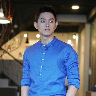 Sơ mi nam cổ trụ chui đầu