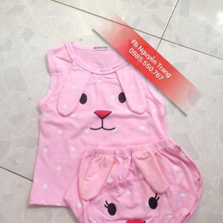 Bộ chíp vải cotton cho bé