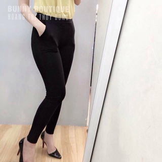 Quần leggin đủ loại trơn 2 túi nâng mông