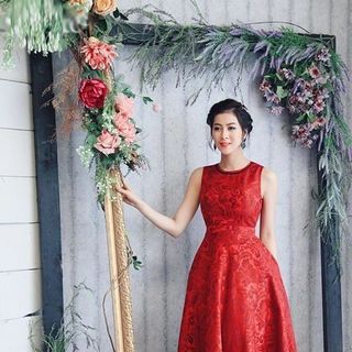 Đầm maxi sát nách đuôi tôm