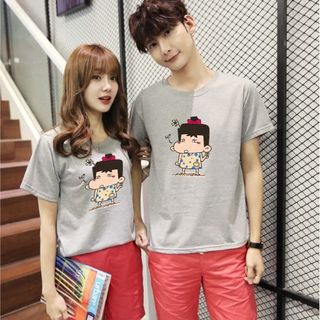 Áo thun ép nhiệtép theo yêu cầu ms84