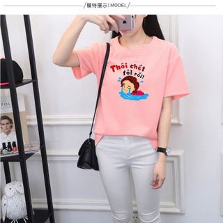 Áo thun ép nhiệtép theo yêu cầu ms96
