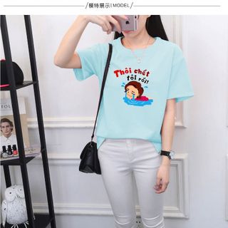 Áo thun ép nhiệtép theo yêu cầu ms96