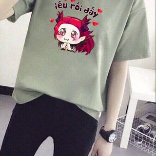Áo thun nữ ép nhiệt ép theo yêu cầu ms86