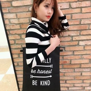Túi tote in chữ