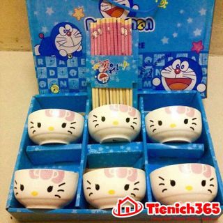 Bộ bát đũa hello kitty đáng yêu cho bé giá sỉ