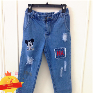 Quần jeans mickey