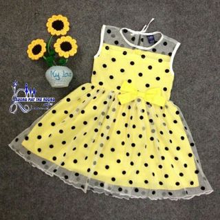 Bán buôn váy chấm bi bán từ 7 chiếc size 2 đến 8 tuổi