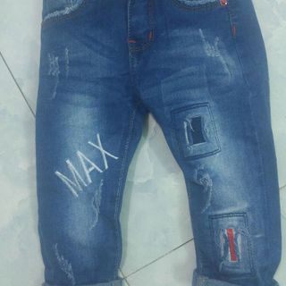 Sale giá vốn jean dài phối rách sành điệu cho bé trai bé gái