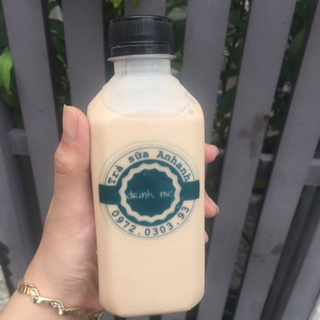 Trà sữa nhà làm đóng chai