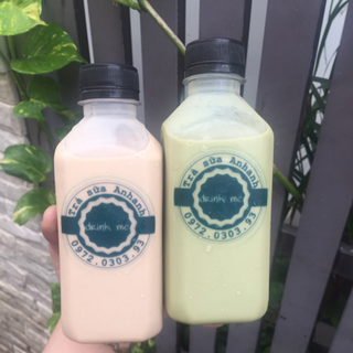 Trà sữa nhà làm đóng chai