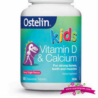 Ostelin vitamin d calcium kids chewable 50 - bổ sung canxi và vitamin d cho bé