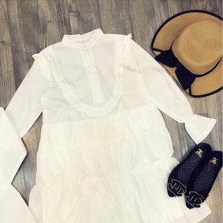 Couple đầm suông nữ áo sơmi