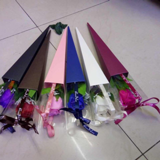 Bông hồng sáp thơm ống