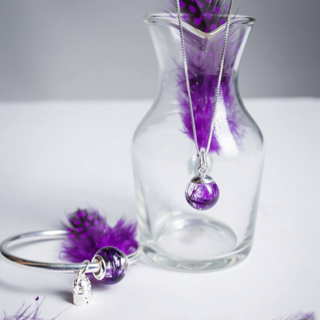 Dây chuyền lông vũ tím