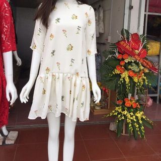 Váy lụa đuôi cá hoa nhí