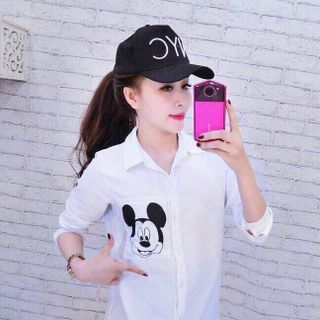 Đầm suông sơmi mickey về lại
