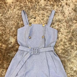 Jumpsuit sort nút kèm belt