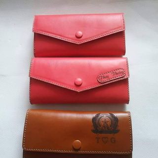 Ví cầm tay da handmade nữ