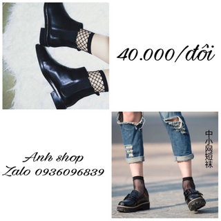 Tất lưới cổ ngắn