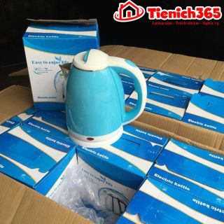 Bình đun nước siêu tốc 2 lớp electric kettle giá sỉ