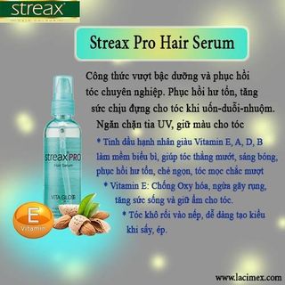 Serum dưỡng tóc phục hồi tóc streax pro serum