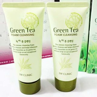Sữa rửa mặt green tea cleansing 3w clinic - hàn quốc