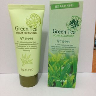 Sữa rửa mặt green tea cleansing 3w clinic - hàn quốc