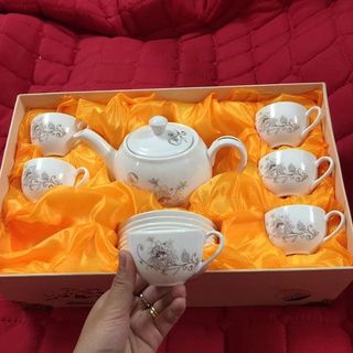 Bộ ấm chén trà ceramics korea