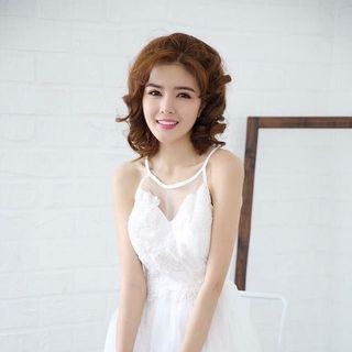 Đầm maxi dạ hội hay đi biển cổ yếm