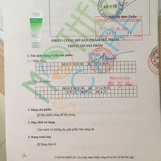 Sữa rửa mặt mother care